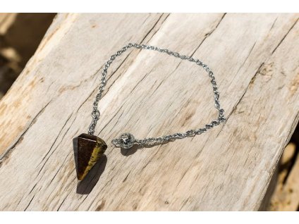 Kyvadlo z tygřího oka – nerezová ocel