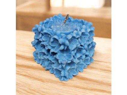 Svíčka Poměnka -  modrá