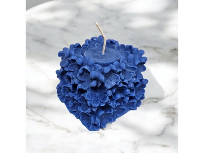 Svíčka Poměnka -  modrá