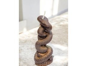 Dekorativní svíčka – Bronzový had