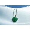 Náhrdelník - Srdce z Malachitu