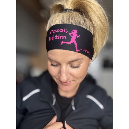 Funkční čelenka - pozor, běžím... na víno