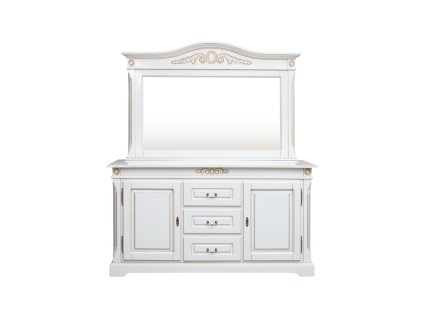 bílá komoda se zrcadlem Mery
