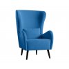 modre retro kreslo usak wing