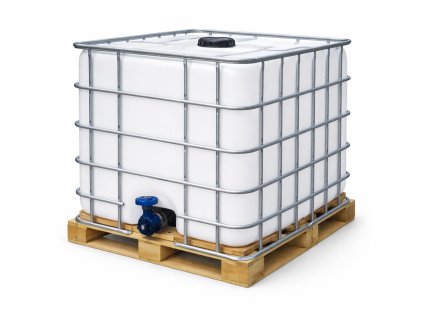 IBC kontejner 1000 l – plastová nádrž v kovové kleci