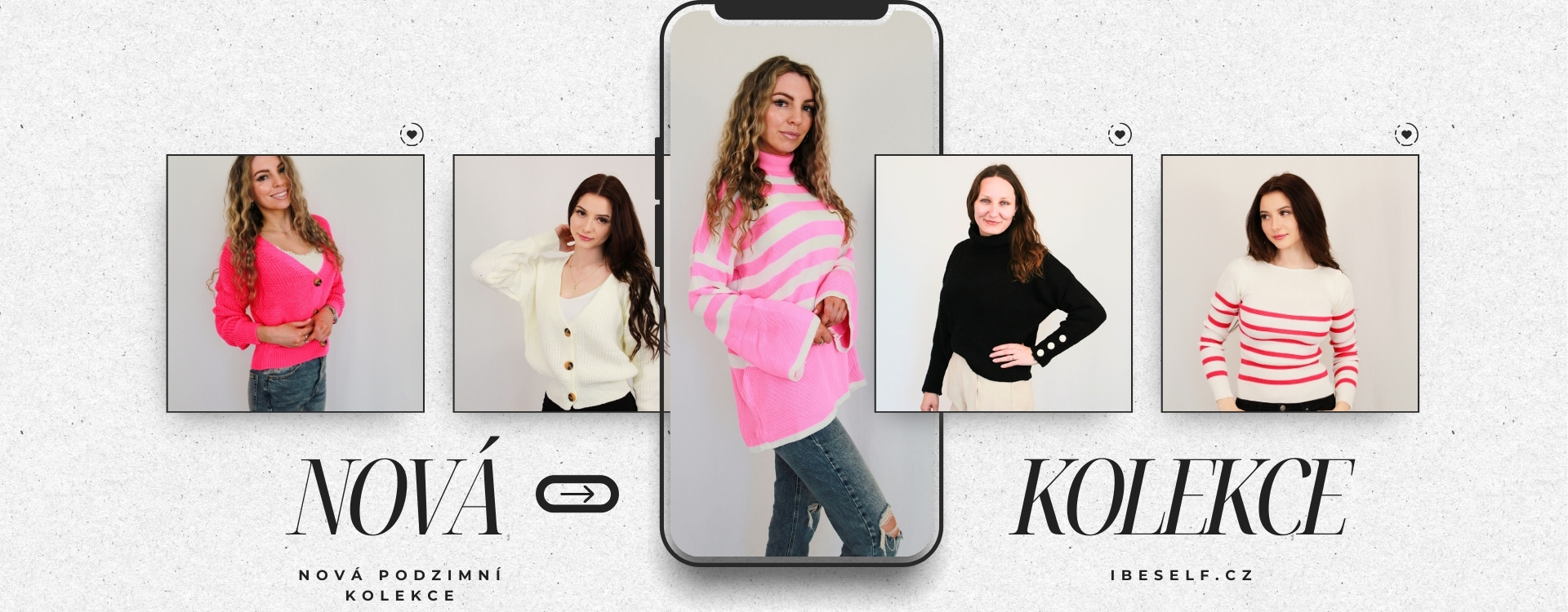 Elegantní kolekce dámských svetrů na podzim a zimu – na e-shopu ibeself.cz