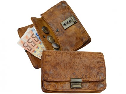 Kožená peňaženka / taška do ruky - Landleder Rugged-Hide Jaber (Casual-Wallet-Unisex)
