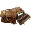 Kožená taška cez rameno - aktovka - Landleder Rugged-Hide June (Briefcase-Flesize Unisex)