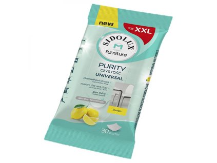 sidolux purity m univerzalni vlhcene ubrousky lemon 30ks1624003575L