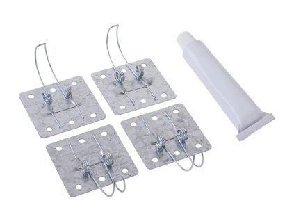 Svorky fixačné 4ks + SILIKÓN