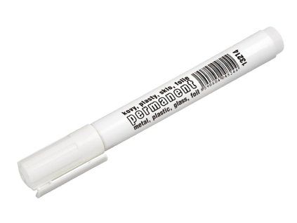 Značkovač permanentný (fix) biely 143mm