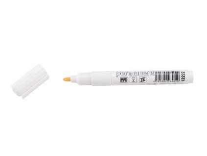 Značkovač permanentný biely PLAST 143mm