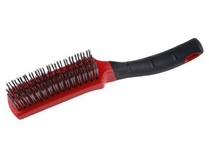Kefa ručná oceľová 5rad 270mm plastová