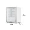 Lednice na nápoje Klarstein Beersafe XL Crystal White 60L