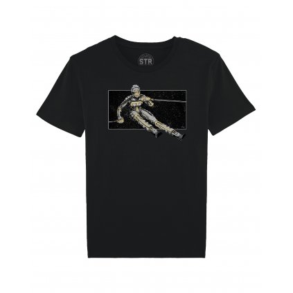 Men's T-shirt - Ester Ledecka 'Esterminator' on skis