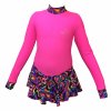 Figure Skating THERMO dress ICEDREAM - neon pink