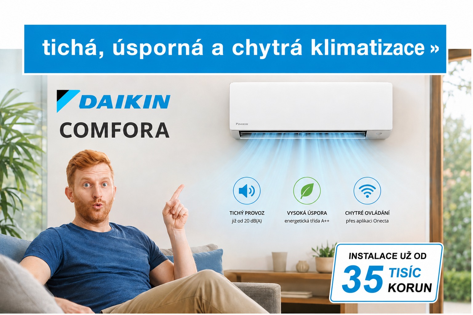 Klimatizace Daikin Comfora