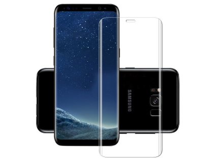 208659 3d ochranne tvrzene temperovane sklo na lcd pro samsung galaxy s8 pruhledne