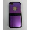 Pevné polykarbonátové pouzdro pro Apple iPhone 5/5S/SE - fialovo-černé