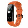 422136 2 silikonovy vymenitelny pasek reminek pro huawei honor band 4 oranzovy