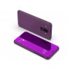 Zrcadlové flipové peněženkové pouzdro MIRROR pro Xiaomi Pocophone F1 - fialové