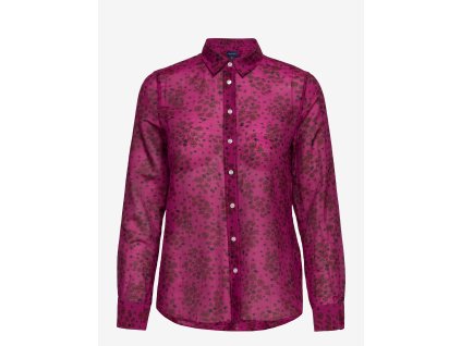 Gant dámska košela- fall flower cot silk orchid purple (Veľkosť 34)