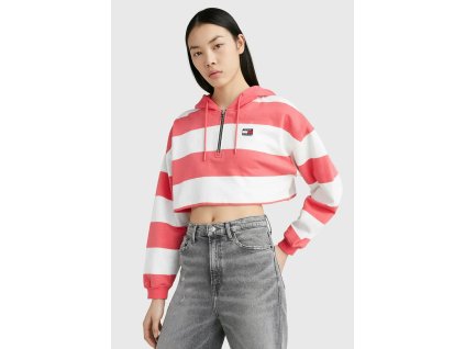 Tommy Jeans dámska crop mikina (Veľkosť XL)