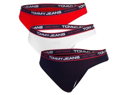 Tommy Hilfiger dámske tangáče 3ks- UW0UW04709 0WE (Veľkosť S)