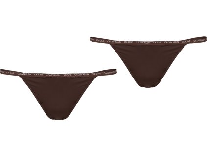 Calvin Klein tangáče 2ks- string thong microfiber (Veľkosť XS)