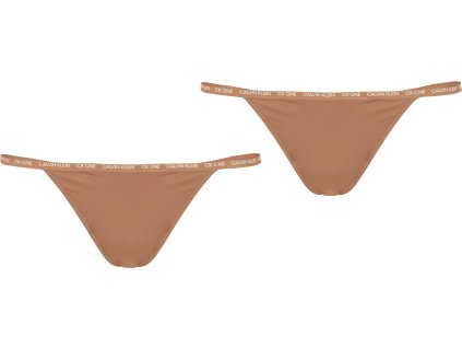 Calvin Klein tangáče 2ks- string thong microfiber (Veľkosť XS)
