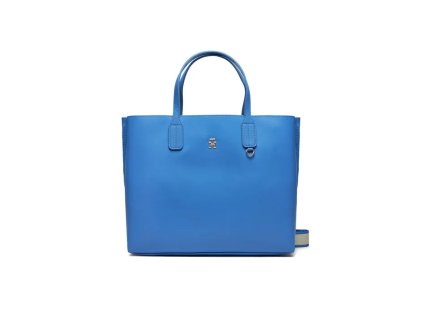 3352 tommy hilfiger kabelka iconic tommy satchel aw0aw15692 modra
