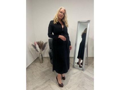 Rinascimento maxi šaty čierne (Veľkosť M)