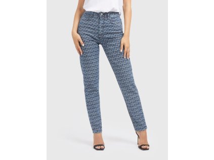 GUESS Mom fit jeans with monogram print (Veľkosť 34)
