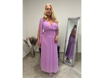 Rinascimento elegantné šaty- fialové (Veľkosť M)