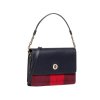 3340 tommy hilfiger kabelka honey shoulder bag check aw0aw09058 tmavomodra