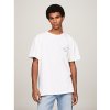 Tommy Jeans- Men's White Tjm Reg Metallic Aop Tee Ext (Veľkosť XS)