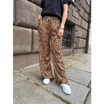 Dámské kalhoty se zvířecím vzorem Twinset - 252TP2474 leopard