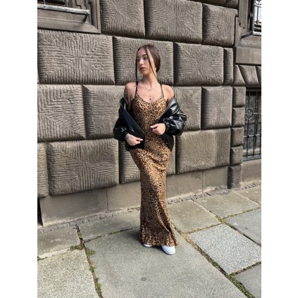 Dámské šaty se zvířecím vzorem Twinset - 252TP2477 leopard