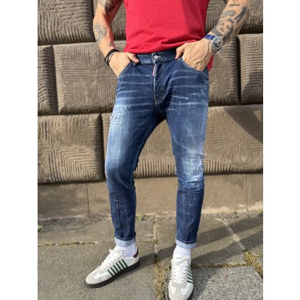 Pánské džíny DSQUARED Skater - S74LB1734 S30664 modré