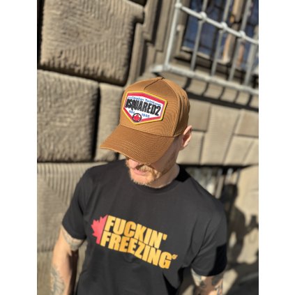 Kšiltovka DSQUARED - BCM0763 05C00001 hnědá