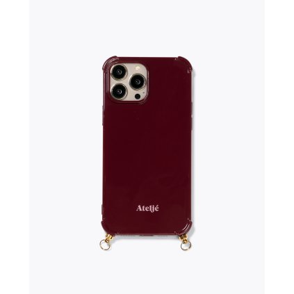 Kryt na telefon iPhone Atelje - Bold Burgundy
