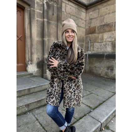 Kožich Twinset s potiskem - 252TP2110 leopard