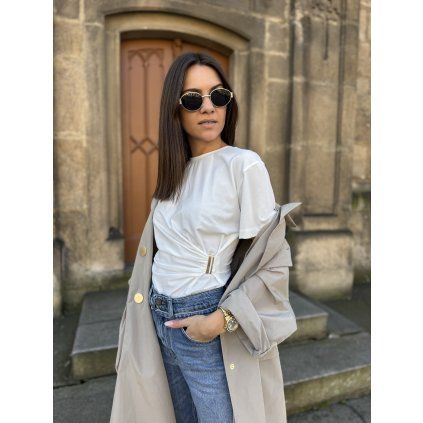 Dámské triko Pinko MARY - 106455 A35D bílé