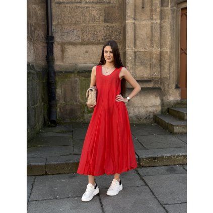 Dámské šaty Meimeij - M6EF04 219 červené