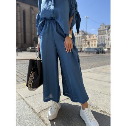 Dámské kalhoty Meimeij - M6EN00 876 modré