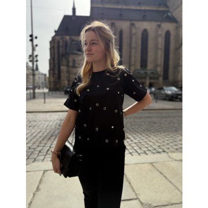 Dámské triko Twinset -261LL2HFF černé