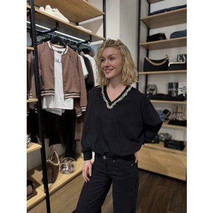 Dámská mikina Twinset -  261LL2BGG 00006 černá