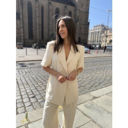 Dámské sako Pinko - 106912 A2W6 C00 krémové