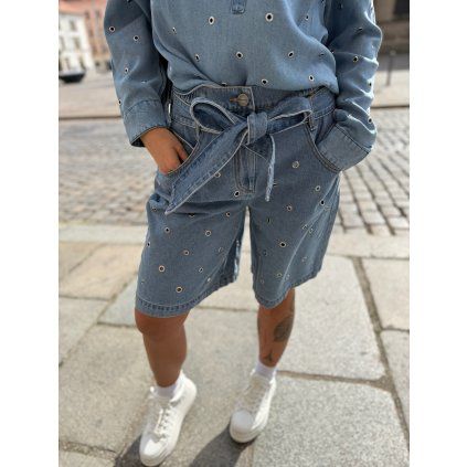 Dámské bermudy Pinko - 106258 A32O PJD modré