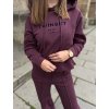 Dámská bavlněná tepláková souprava Twinset - 252TP2681 vínová